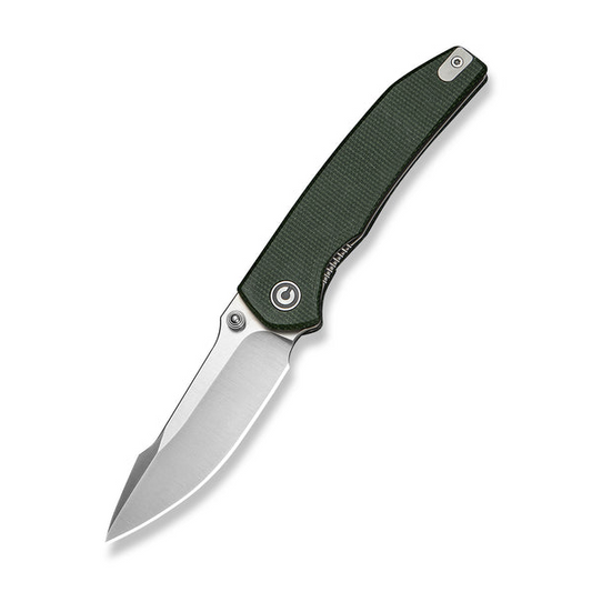 CIVIVI Knives™ Ryson-E Liner Lock C25097-3 Dark Green Canvas Micarta 14C28N Stainless Steel Pocket Knife