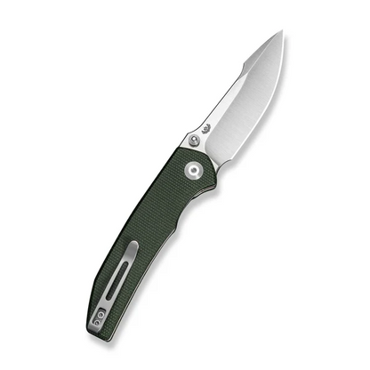 CIVIVI Knives™ Ryson-E Liner Lock C25097-3 Dark Green Canvas Micarta 14C28N Stainless Steel Pocket Knife