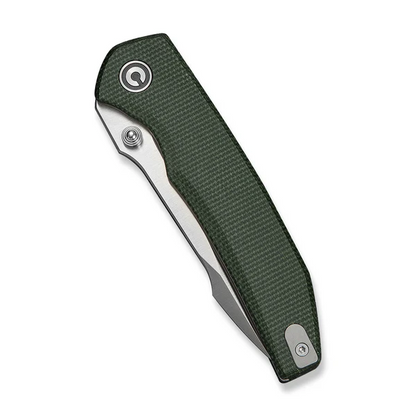 CIVIVI Knives™ Ryson-E Liner Lock C25097-3 Dark Green Canvas Micarta 14C28N Stainless Steel Pocket Knife