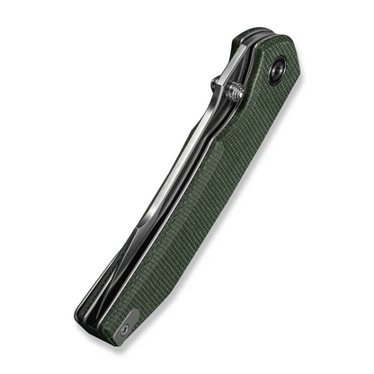 CIVIVI Knives™ Ryson-E Liner Lock C25097-3 Dark Green Canvas Micarta 14C28N Stainless Steel Pocket Knife