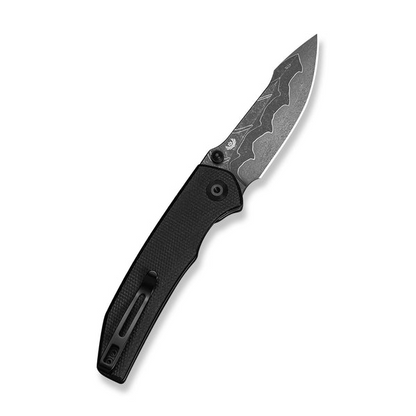 CIVIVI Knives™ Ryson-E Liner Lock C25097-DS1 Black Canvas Micarta Damascus Steel Pocket Knife