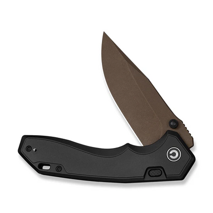 CIVIVI Knives™ Elite Brova Top Liner Lock CE25093-2 Black Anodized Aluminum CPM S35VN Stainless Steel Pocket Knife