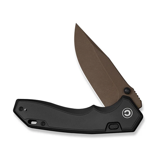 CIVIVI Knives™ Elite Brova Top Liner Lock CE25093-2 Black Anodized Aluminum CPM S35VN Stainless Steel Pocket Knife