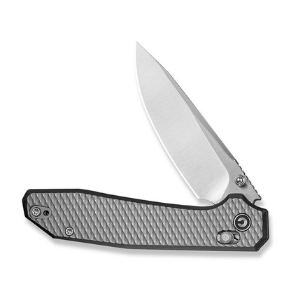 CIVIVI Knives™ Elite Tessera Crossbar Lock CE26029-1 Gray Anodized Aluminum CPM S35VN Stainless Steel Pocket Knife