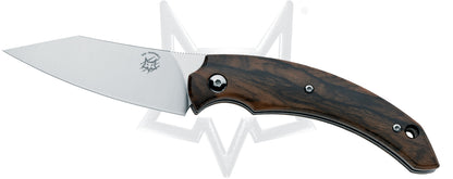 Fox Knives™ Dragotac Piemontes FX-518 ZW Ziricote Wood N690Co Stainless Steel Pocket Knife