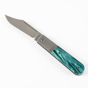 Jack Wolf Knives™ Big Bro Barlow BIGBR-02-KIR-OZ-GRN Oz Green Kirinite S90V Stainless Steel Pocket Knife