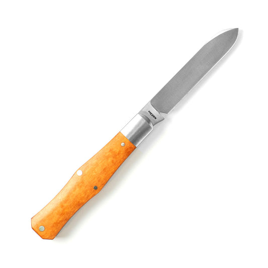Jack Wolf Knives™ Gateway Coffin COFFI-01-RCH-MAP-VAL Maple Valley Richlite Sandvik 14C28N Stainless Steel Pocket Knife