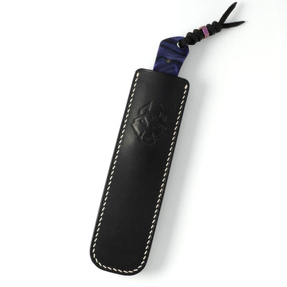 Jack Wolf Knives™ Collusion Fixed Blade COLLU-01-KIR-PUR-WAV Purple Wave Kirinite S90V Stainless Steel Knife