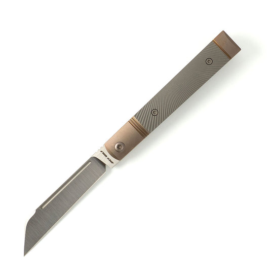 Jack Wolf Knives™ Feelbetter Jack Frame Lock FEELB-01-TI-STAR 6AL4V Titanium S90V Stainless Steel Pocket Knife