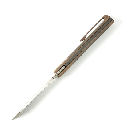 Jack Wolf Knives™ Feelbetter Jack Frame Lock FEELB-01-TI-STAR 6AL4V Titanium S90V Stainless Steel Pocket Knife