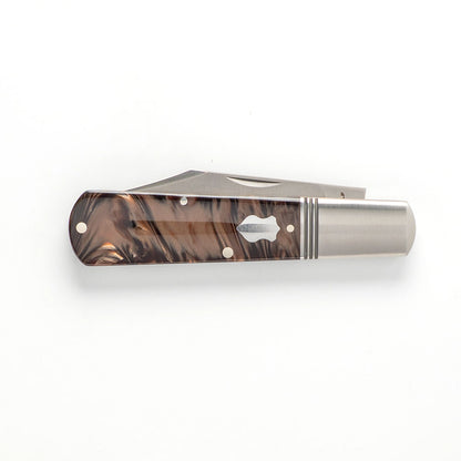 Jack Wolf Knives™ Gateway Barlow GW-BAR-02-KIR-GODDESS Goddess Kirinite Sandvik 14C28N Stainless Steel Pocket Knife