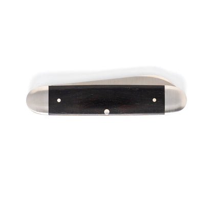 Jack Wolf Knives™ Gateway Equal End EQUAL-01-EBONY Ebony Wood Sandvik 14C28N Stainless Steel Pocket Knife