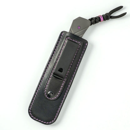 Jack Wolf Knives™ Pioneer FIXedc PIONE-FX-01-TI-CH2 6AL4V Titanium S90V Stainless Steel Knife