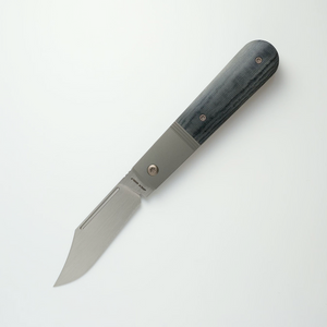 Jack Wolf Knives™ Primo Jack Barlow PRIMO-01-LIN-MIC-BLK Black Linen Micarta S90V Stainless Steel Pocket Knife
