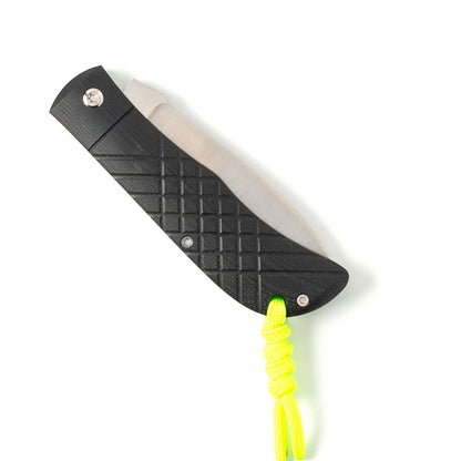 Jack Wolf Knives™ Timber Jack TIMBE-01-G10-BLK-CH2 Black G10 154CM Stainless Steel Pocket Knife
