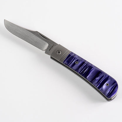 Jack Wolf Knives™ Benny's Clip BENNY-02-KIR-COS-PUR Cosmic Purple Kirinite S90V Stainless Steel Pocket Knife