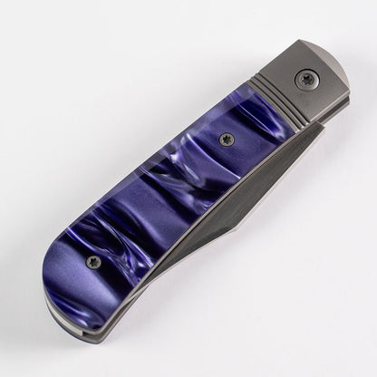 Jack Wolf Knives™ Benny's Clip BENNY-02-KIR-COS-PUR Cosmic Purple Kirinite S90V Stainless Steel Pocket Knife