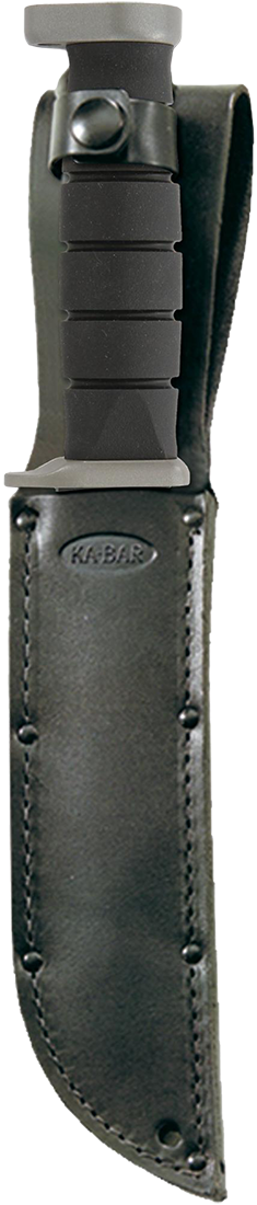 KA-BAR Knives™ Full-Size Fixed Blade 1211 Black Kraton G 1095 Cro-Van Carbon Steel Knife