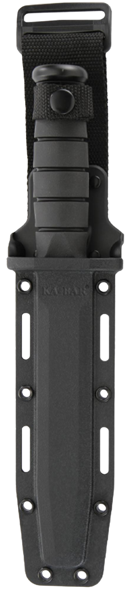 KA-BAR Knives™ Full-Size Fixed Blade 1213 Black Kraton G 1095 Cro-Van Carbon Steel Knife