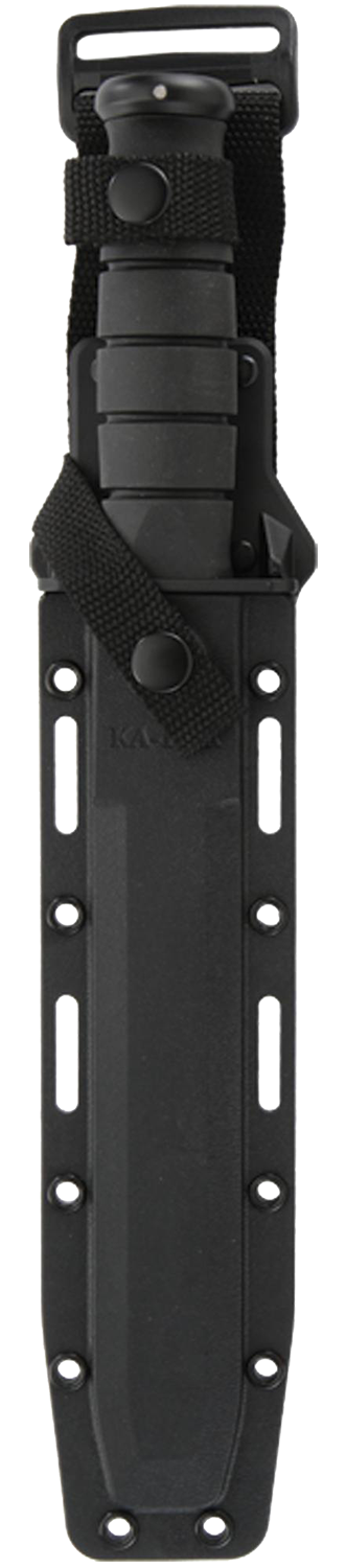 KA-BAR Knives™ Tanto Fixed Blade 1245 Black Kraton G 1095 Cro-Van Carbon Steel Knife