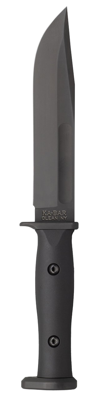 KA-BAR Slabby Fixed Blade 1310 Cro-Van Carbon Steel & Black GFN