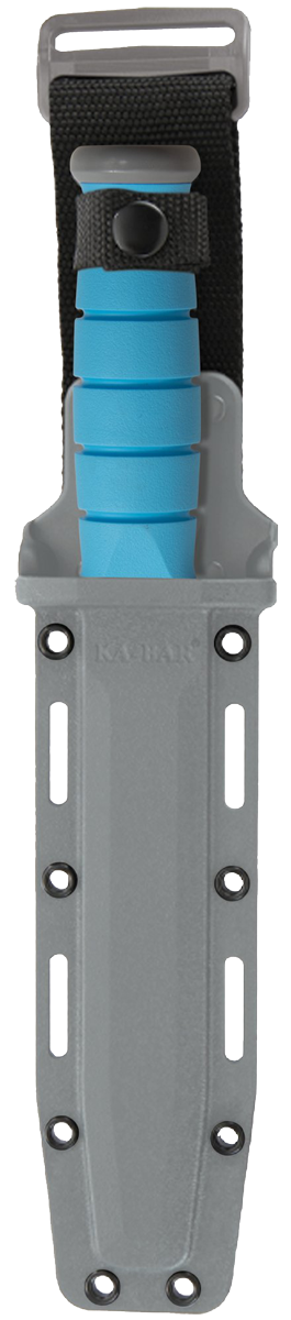 KA-BAR SPACE-BAR Fixed Blade 1313SF Cro-Van Carbon Steel & Blue Kraton G