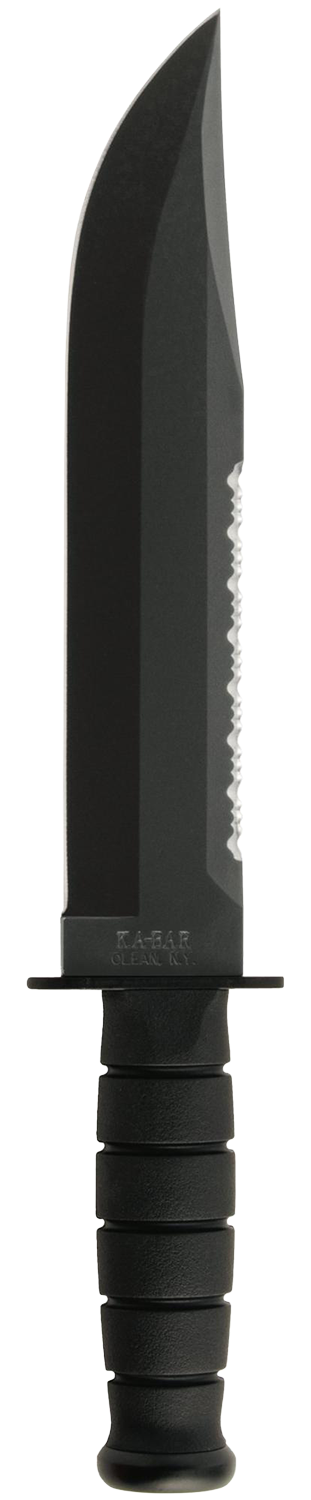 KA-BAR Big Brother Fixed Blade 2211 Cro-Van Carbon Steel & Black Kraton G