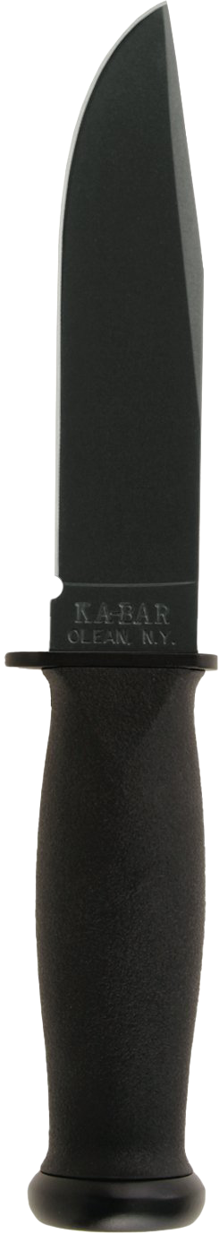 KA-BAR Mark 1 Fixed Blade 2221 Cro-Van Carbon Steel & Black Kraton G