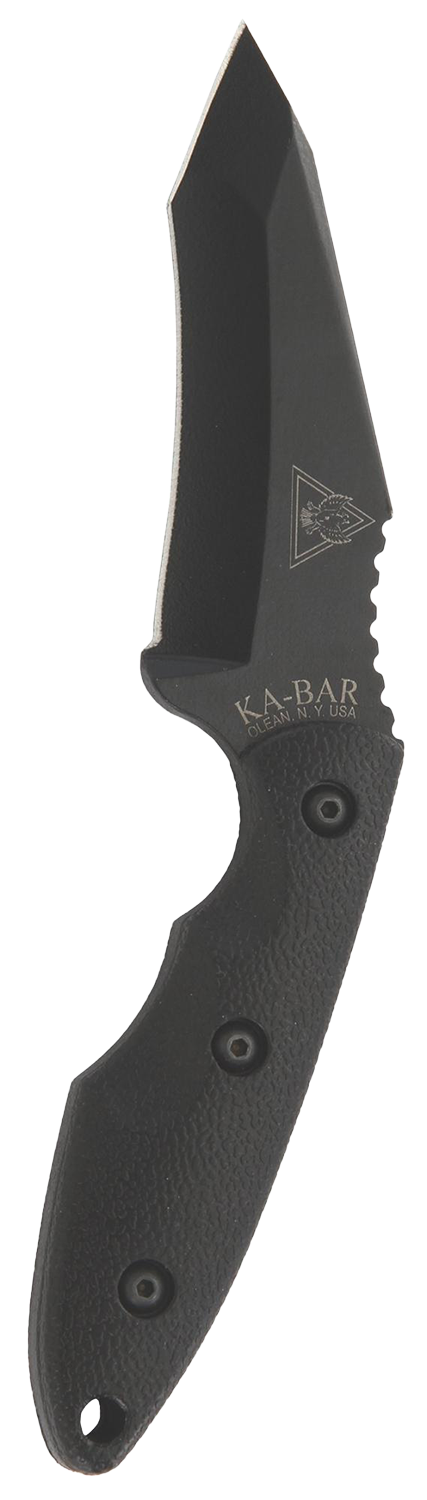 KA-BAR Hell Fire Fixed Blade 2486 1095 Cro-Van Carbon Steel & Black Ultramid