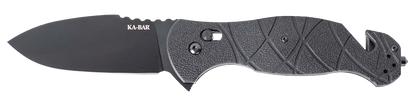 KA-BAR Coytu Crossbar Lock 3085 AUS 8A Stainless Steel & Black GFN Pocket Knife