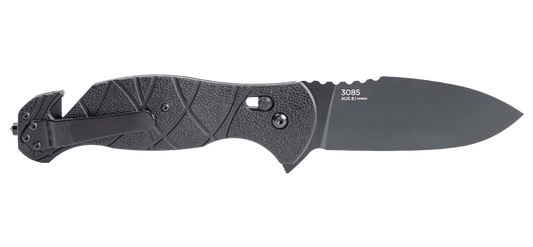 KA-BAR Coytu Crossbar Lock 3085 AUS 8A Stainless Steel & Black GFN Pocket Knife