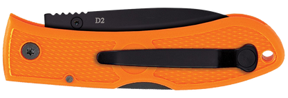 KA-BAR Dozier Folding Hunter 4062BO D2 Steel & Blaze Orange Zytel Pocket Knife