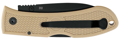 KA-BAR Dozier Folding Hunter 4062CB D2 Steel & Coyote Brown Zytel Pocket Knife