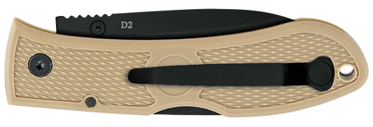 KA-BAR Dozier Folding Hunter 4062CB D2 Steel & Coyote Brown Zytel Pocket Knife