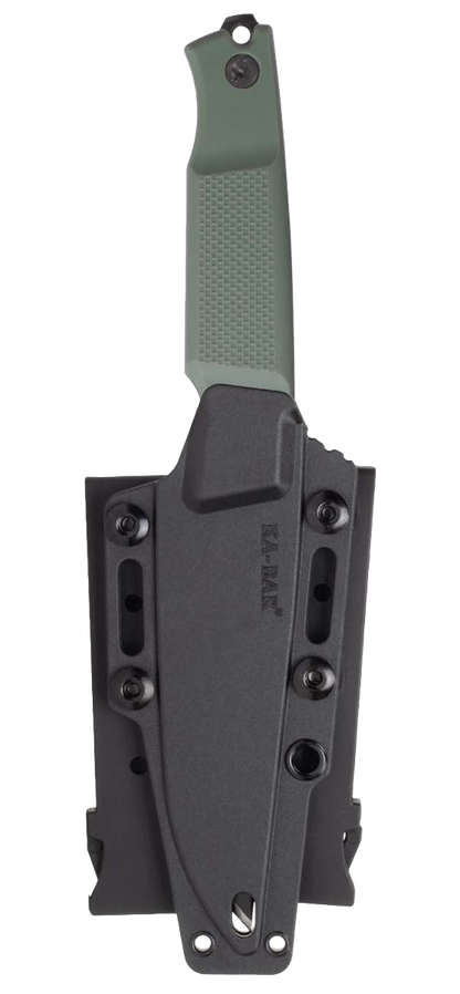 KA-BAR Apex Fixed Blade 5500 D2 Steel & Green GFN MOLLE Sheath
