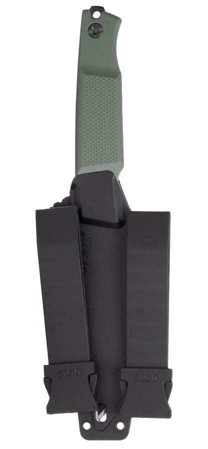 KA-BAR Apex Fixed Blade 5500 D2 Steel & Green GFN MOLLE Sheath