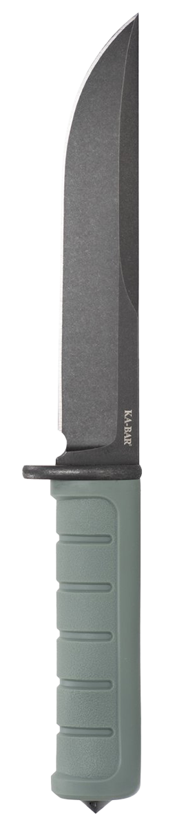 KA-BAR Dust I Fixed Blade 6100 D2 Steel & Green GFN MOLLE Sheath