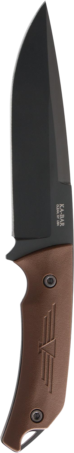 KA-BAR Jarosz Turok Fixed Blade 7503 Cro-Van Carbon Steel & Brown Ultramid