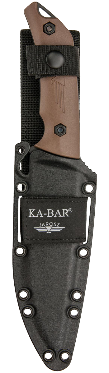 KA-BAR Jarosz Turok Fixed Blade 7503 Cro-Van Carbon Steel & Brown Ultramid