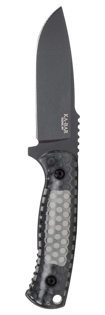 KA-BAR George Cool Name Drop Point 7700 Cro-Van Carbon Steel Smoke
