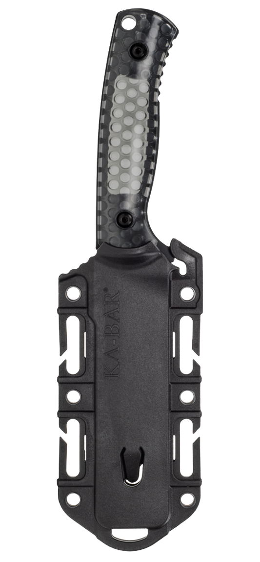 KA-BAR George Cool Name Reverse Tanto 7702 Cro-Van Carbon Steel Smoke