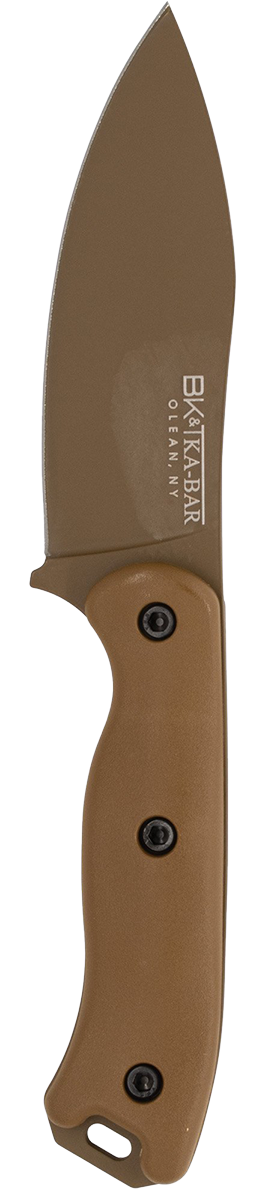 KA-BAR Becker Nessmuk Fixed Blade BK19 1095 Cro-Van Carbon Steel & Brown Ultramid