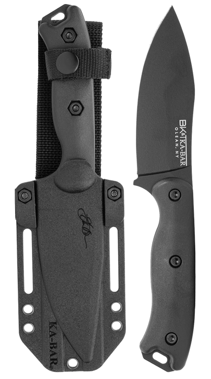 KA-BAR Becker Nessmuk Fixed Blade BK19BK 1095 Cro-Van Carbon Steel & Black Ultramid