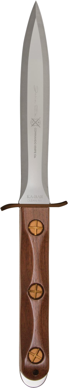 KA-BAR Ek Commando Presentation Dagger EK13 440C Stainless Steel & Walnut Wood