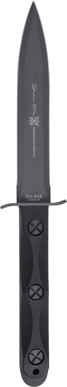 KA-BAR Ek Model 4 Dagger EK44 1095 Cro-Van Carbon Steel & Black GFN