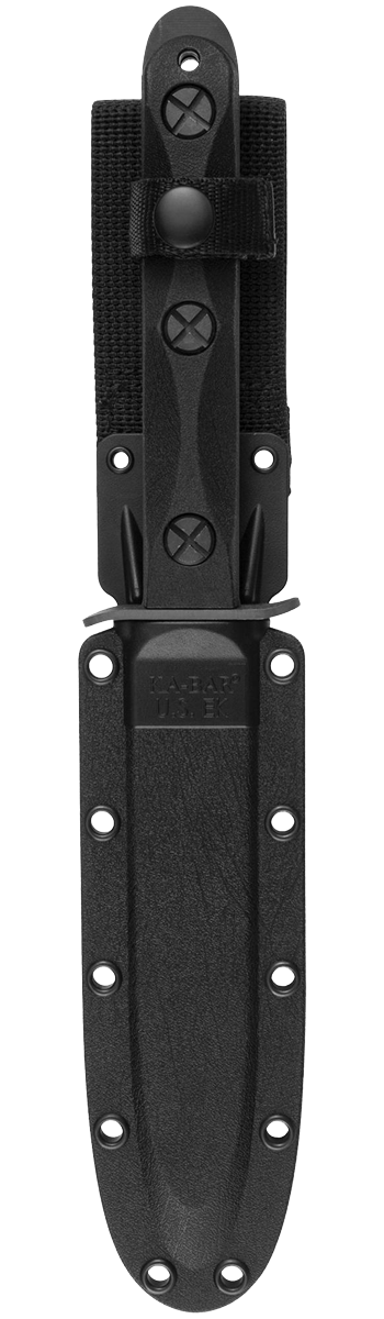 KA-BAR Ek Model 4 Dagger EK44 1095 Cro-Van Carbon Steel & Black GFN