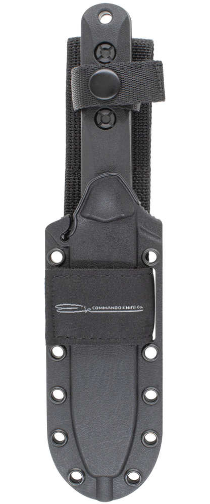 KA-BAR Ek Commando Short Fixed Blade EK50 1095 Cro-Van Carbon Steel & Black Ultramid