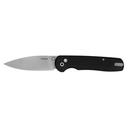 Kershaw Knives™ Remnant Button Lock 2054 Black Micarta D2 Semi-Stainless Steel Pocket Knife