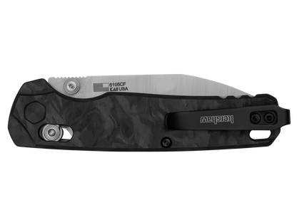 Kershaw Knives™ Bel Air Crossbar Lock 6105CF Black Marbled Carbon Fiber CPM MagnaCut Stainless Steel Pocket Knife