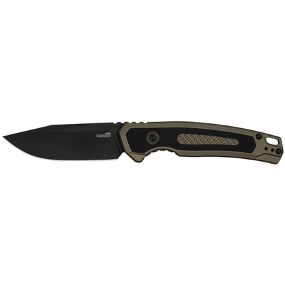 Kershaw Knives™ Launch 21 Auto 7106 Flat Dark Earth Anodized 6061-T6 Aluminum and Black G10 CPM M4 Carbon Steel Pocket Knife